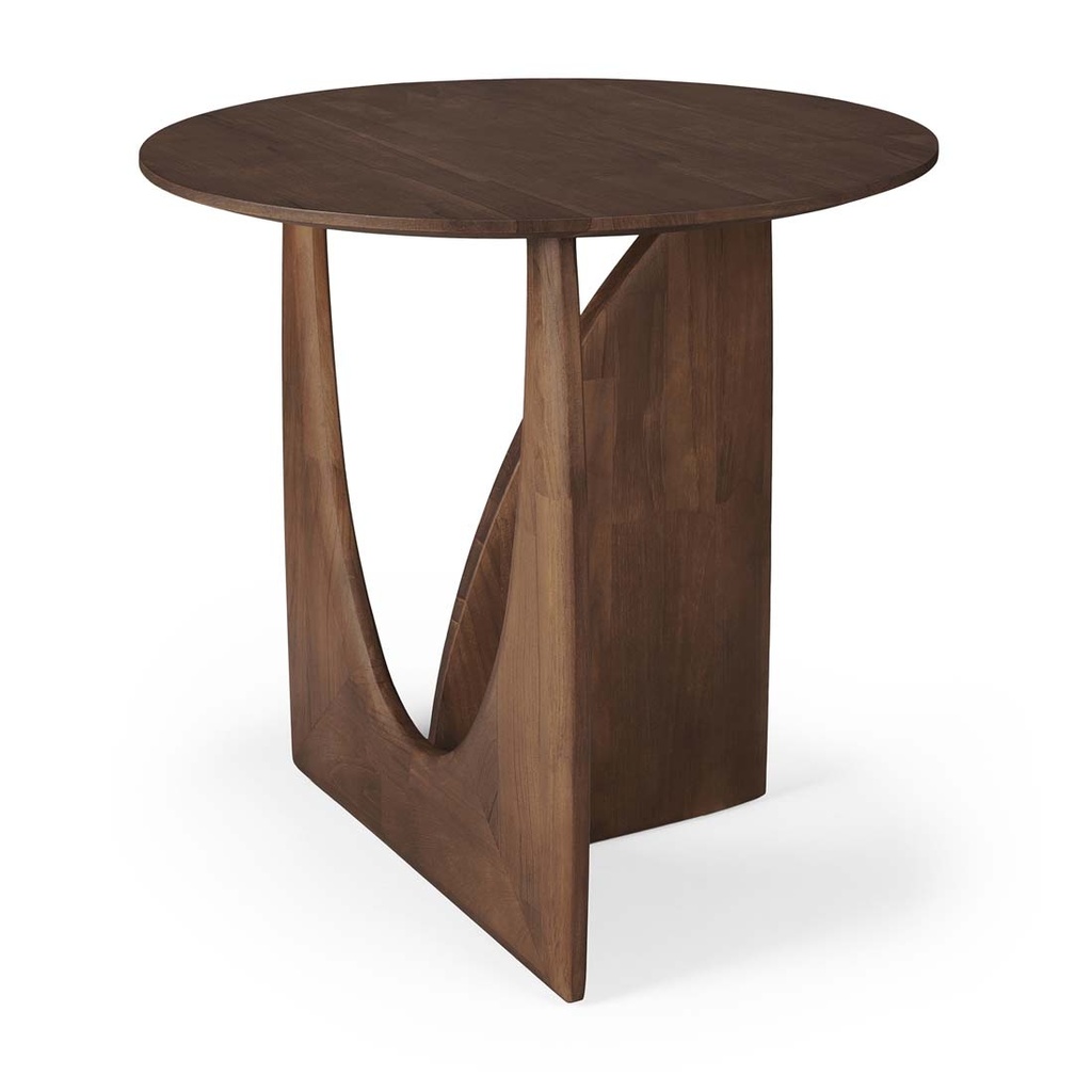 [ETHNICRAFT-GEOMETRIC-SIDE-TABLE-VARNISHED-TEAK-LTO-ETH-GEO] Ethnicraft Geometric Side Table - Varnished Teak