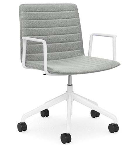 [NF190018 WT] Nikita Swivel Meeting Arm Chair | In Stock