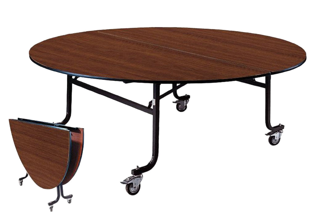 [NF530006-5ft] Platinum - 5ft Mobile Round Folding Banquet Tables
