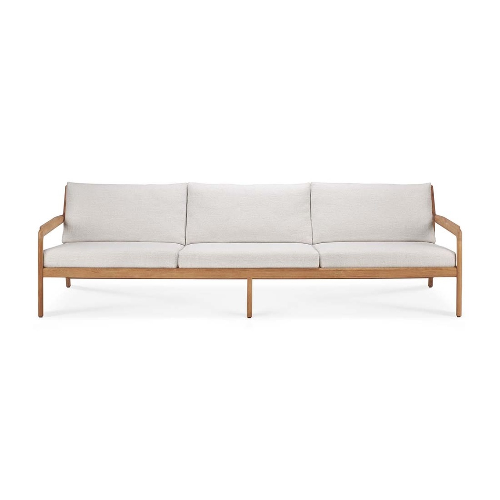 [ETHNICRAFT-OUTDOOR-JACK-3-SEATER-SOFA-OFF-WHITE-TEAK-SOF-ETH-OUT-JACK3S-TEAK] Ethnicraft Outdoor Jack 3 Seater Sofa - Off White - Teak