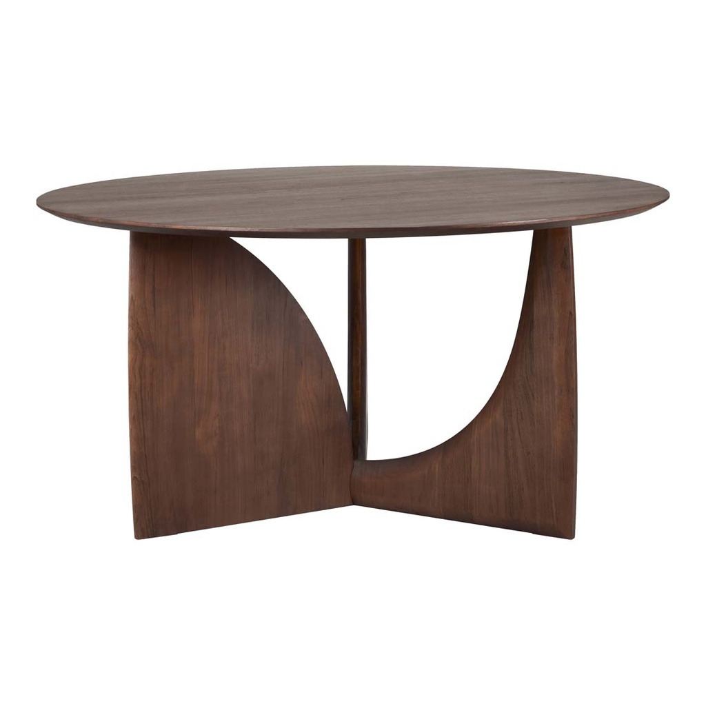 [ETHNICRAFT-GEOMETRIC-DINING-TABLE-VARNISHED-TEAK-DT-ETH-GEO-RD-X] Ethnicraft Geometric Dining Table - Varnished Teak