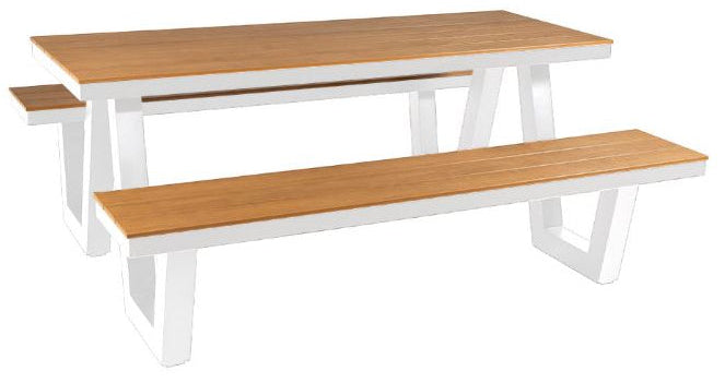 In Stock - Onyx Picnic Table & Bench Set - 180cm
