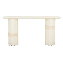Everest Console Table - Shell - Natural Travertine