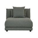 Felix Crest 1 Seater Centre Sofa - Olive Leaf
