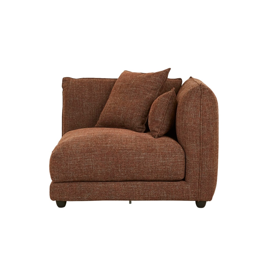 [FELIX-CREST-1-SEATER-RIGHT-CORNER-SOFA-AUBURN-WEAVE-SOF-FEL-CRES-RIT-CNR-AUBW] Felix Crest 1 Seater Right Corner Sofa - Auburn Weave