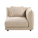 Felix Crest 1 Seater Right Corner Sofa - Moonbeam