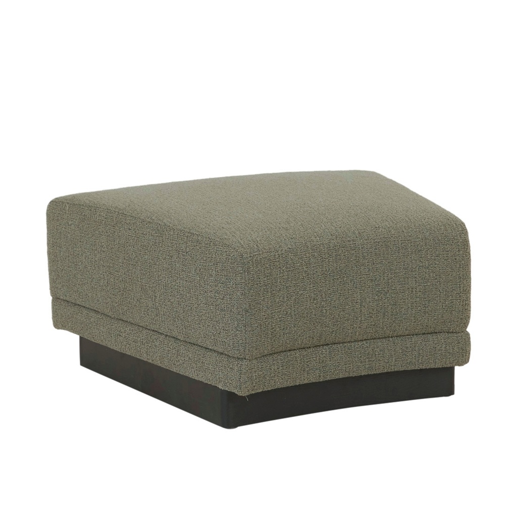 [FELIX-ORBIT-WEDGE-OTTOMAN-MOSS-TWEED-MATT-BLACK-ASH-SOF-FEL-ORB-WDG-OTT-MOSTW-BK] Felix Orbit Wedge Ottoman - Moss Tweed