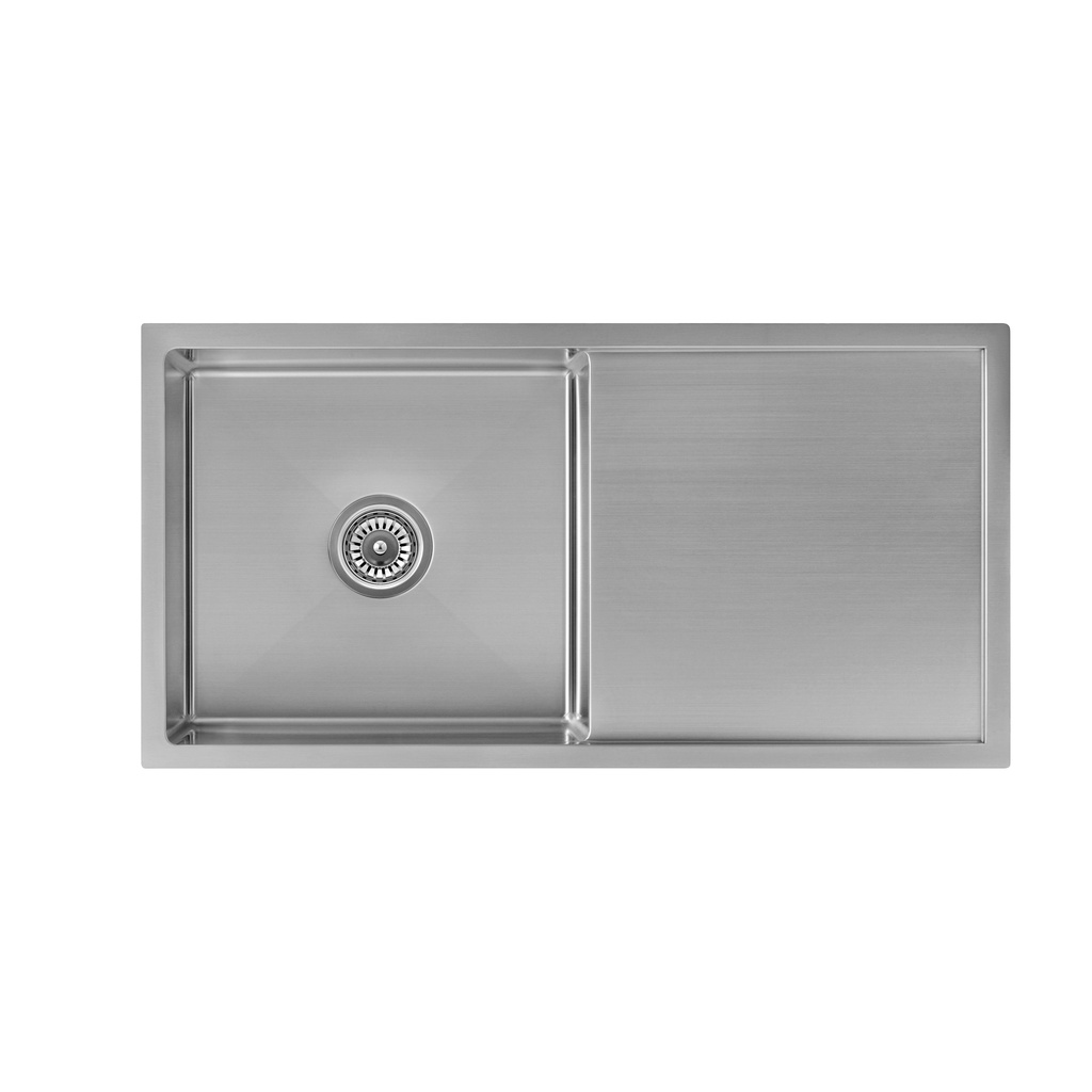 [101611] Jai Single Kitchen Sink 880mm - Stainless Steel