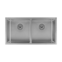 Zalo Double Kitchen Sink 855mm - Stainless Steel