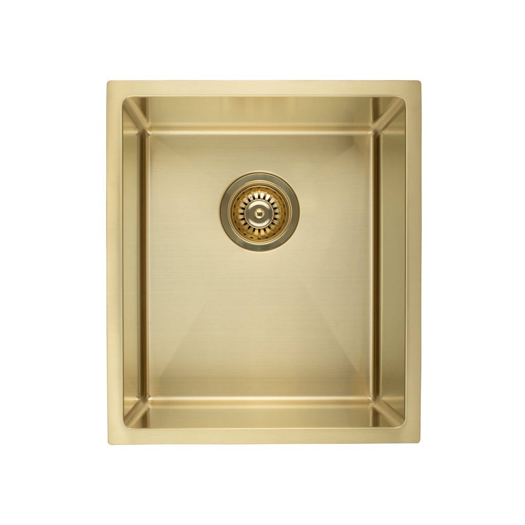 [10353] Ohelu Single Kitchen Sink 380mm - Brushed Brass