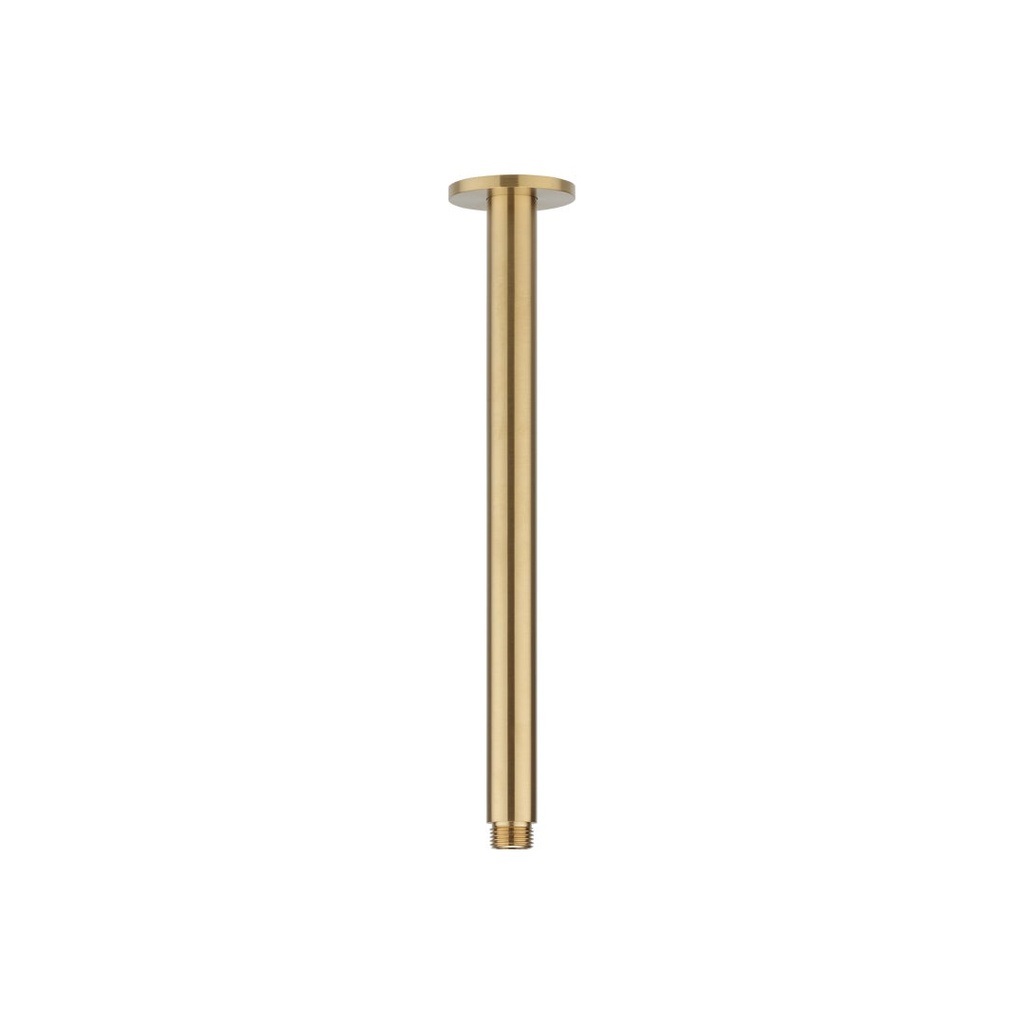 Shower Dropper Round 300mm - Brushed Brass
