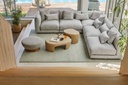 Felix Crest 5-Seater Right Chaise Sofa - Moonbeam