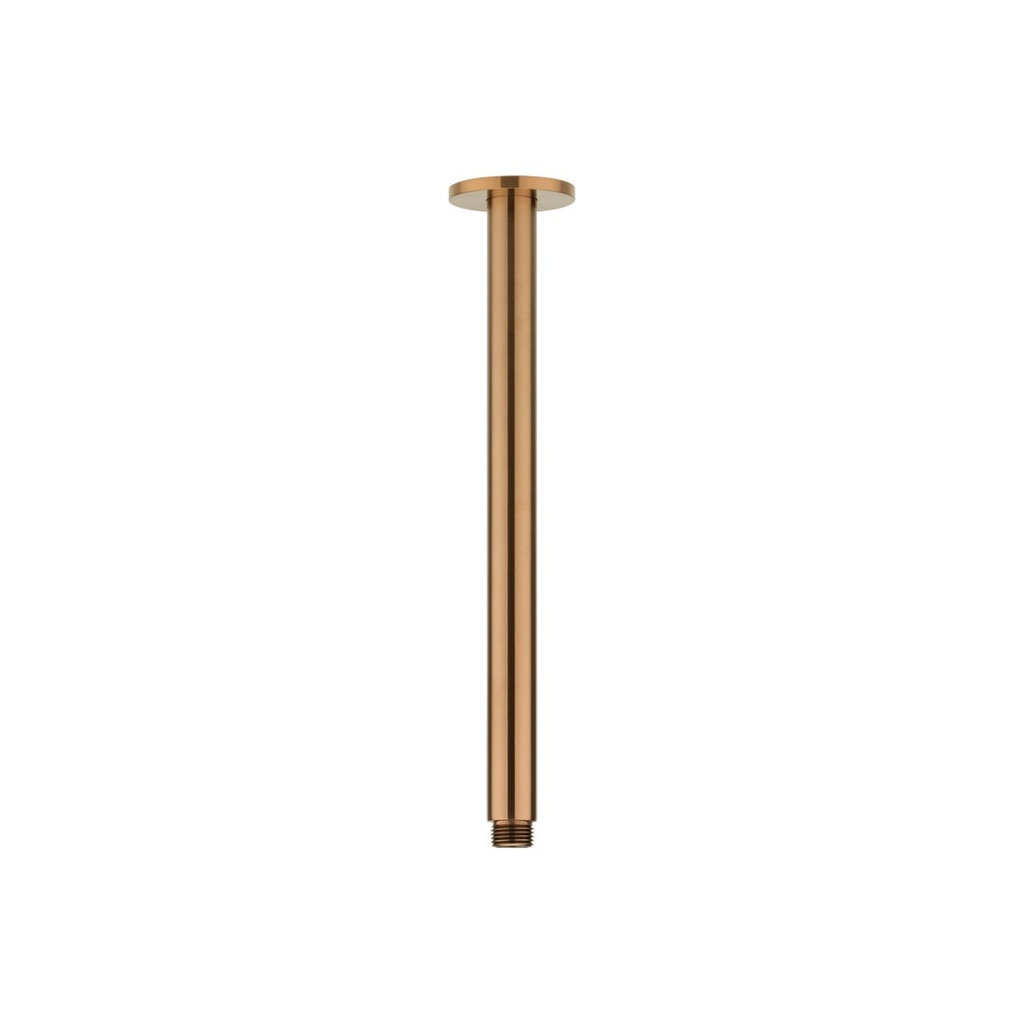 [11476] Shower Dropper Round 300mm - Brushed Copper