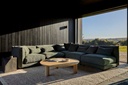 Felix Crest 5-Seater Right Chaise Sofa - Olive Leaf