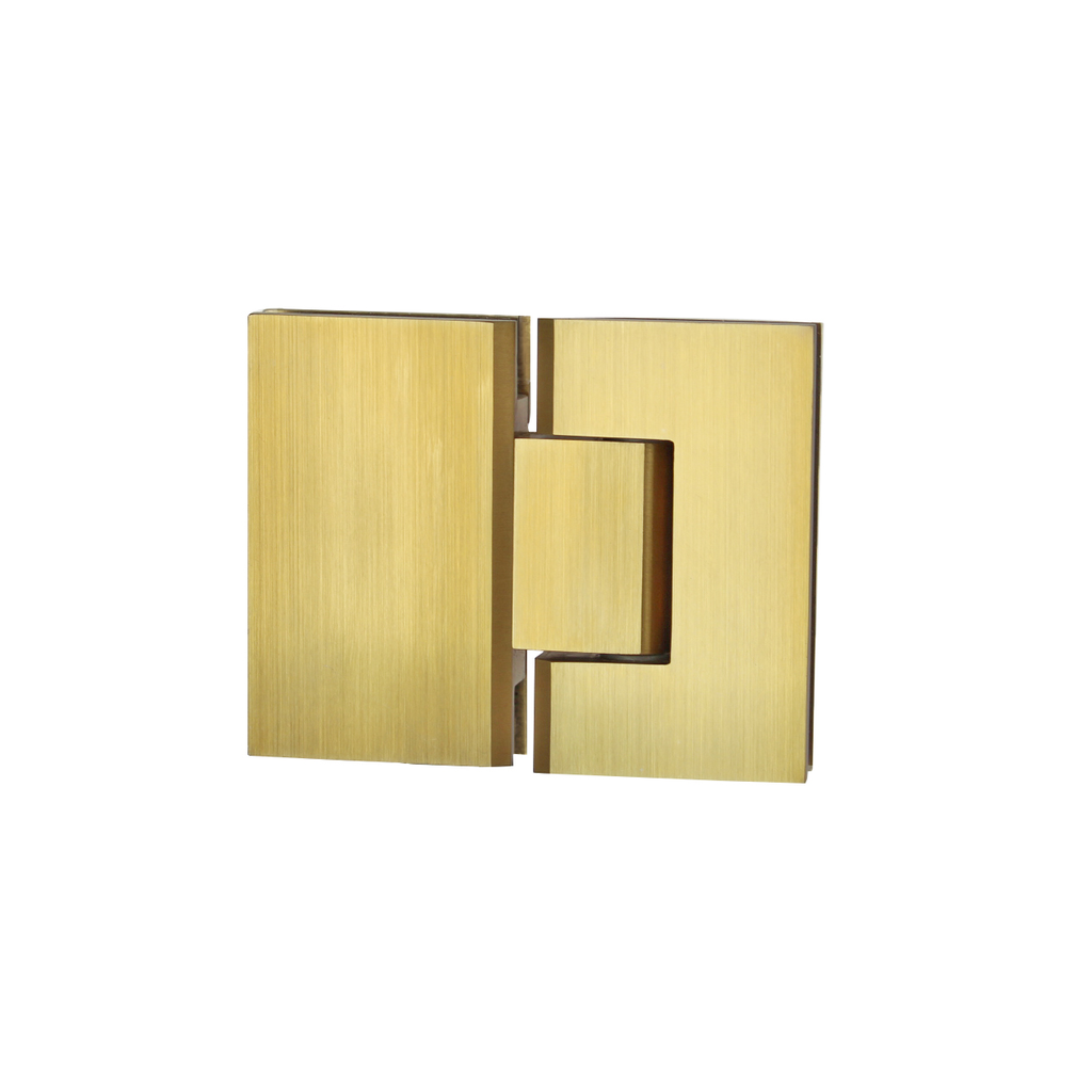 [11517] Kenzie Glass to Glass Shower Hinge - Brushed Brass