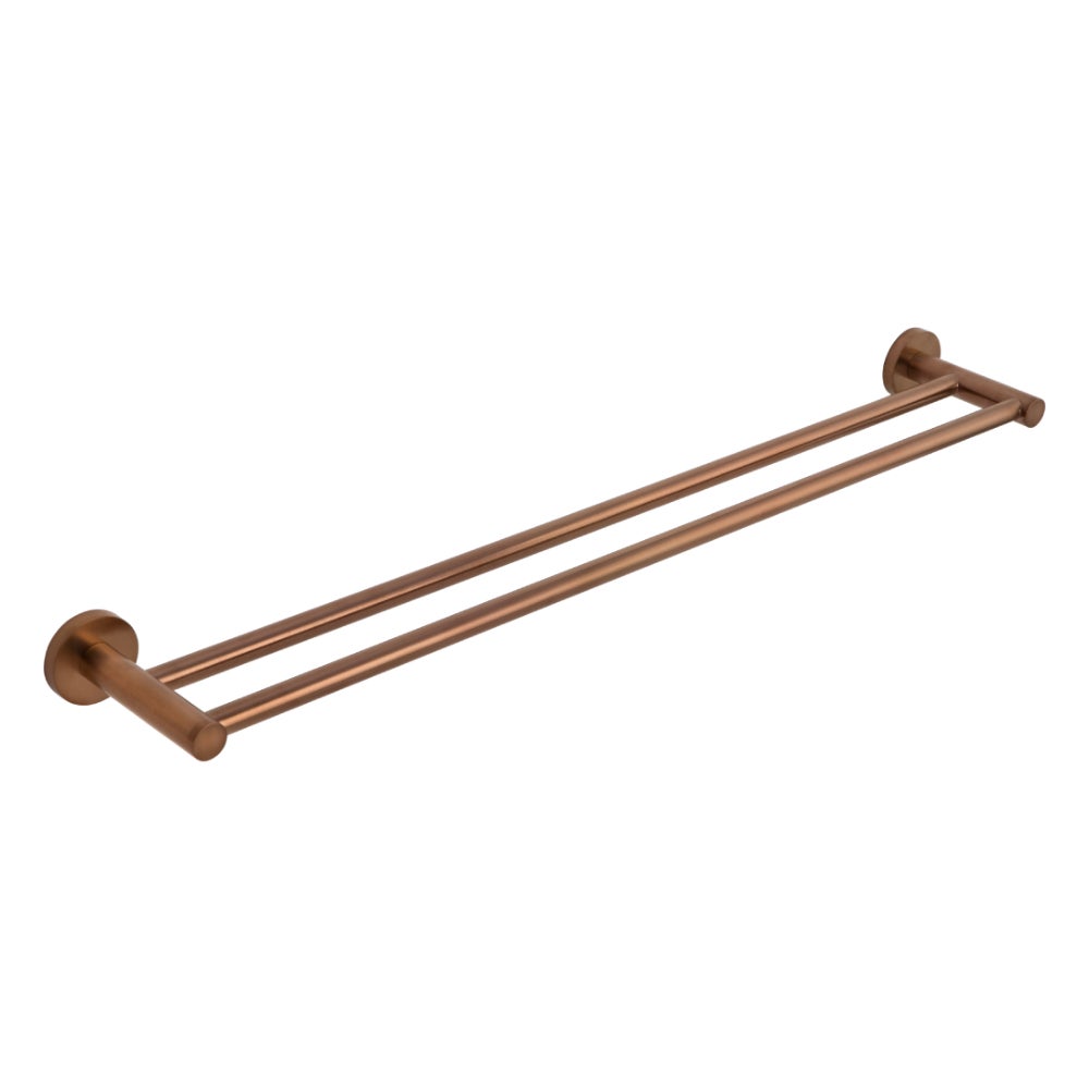 [11549] Elysian Double Towel Rail - Brushed Copper