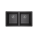 Vera Double Sink 790mm - Black Granite