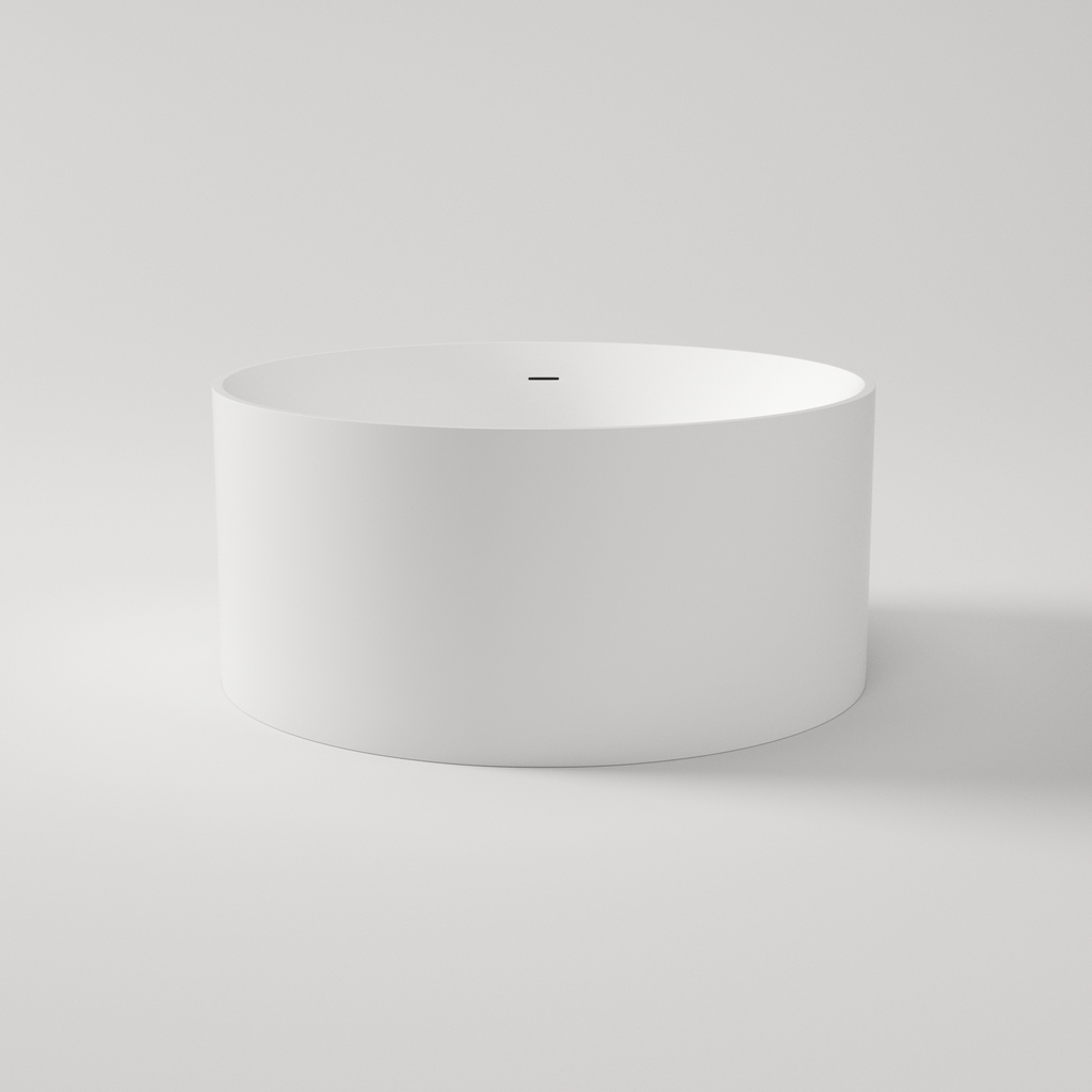 [11582] Ukiyo Acrylic Freestanding Bath - Matte White 1280mm