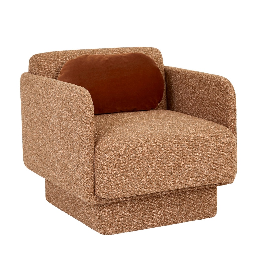 [CH-BONN-OCC-MARIGOLD-PUMPKIN-SPICE-VELVET] Bonnie Occasional Chair - Marigold - Pumpkin Spice Velvet