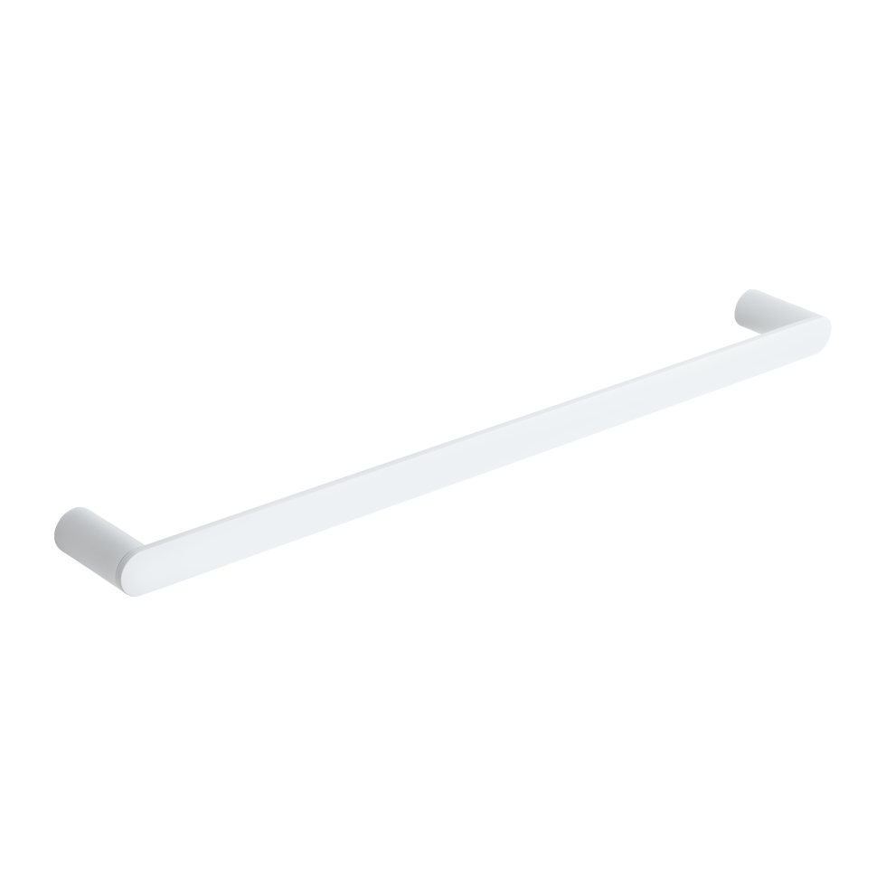 [11693] Milani Single Towel Rail 600mm - White