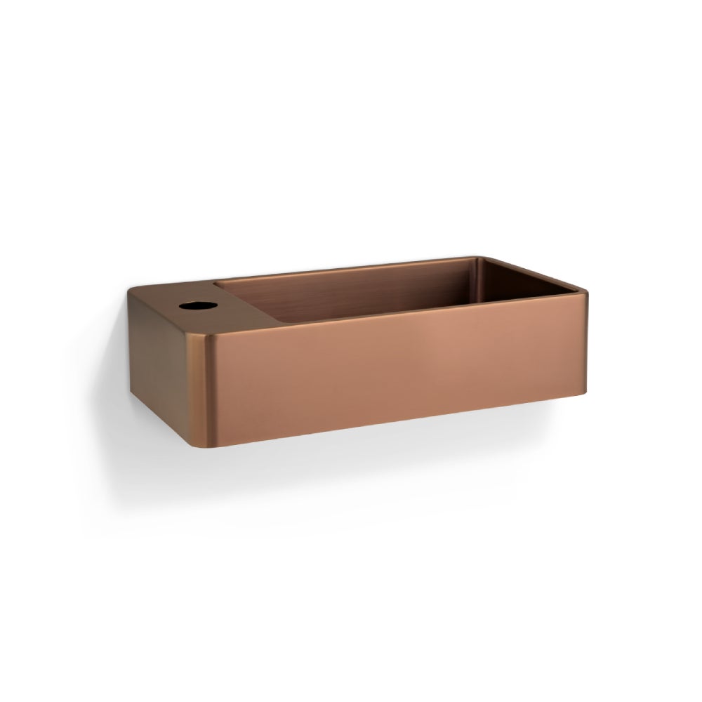 [11755] Silo Wall-Hung Basin - Brushed Copper