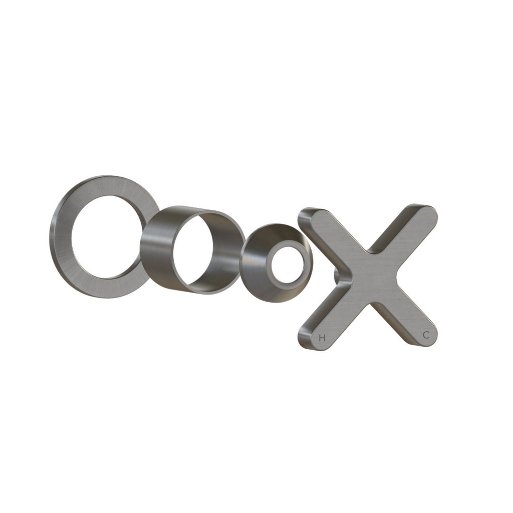 [11809] Cross Progressive Handle Kit – Brushed Nickel