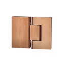 Kenzie Glass to Glass Shower Hinge - Brushed Copper