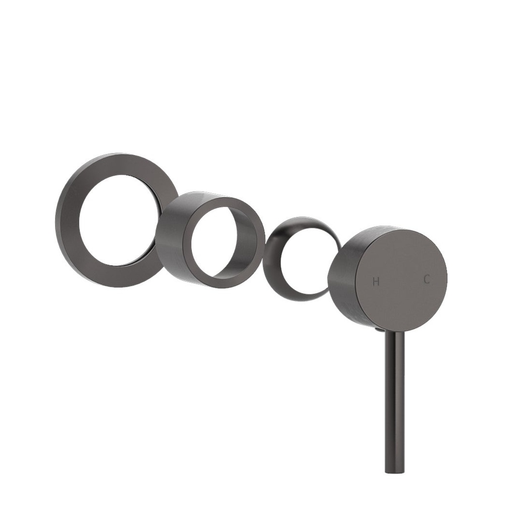 [11907] Elysian Minimal Handle Kit - Brushed Gunmetal
