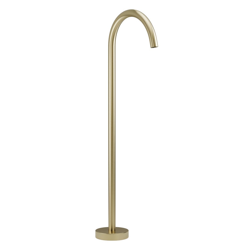 [12128] Floor Mounted Bath Filler - Brushed Brass