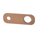 Rounded Rectangle Mixer &amp; Spout Backplate - Brushed Copper