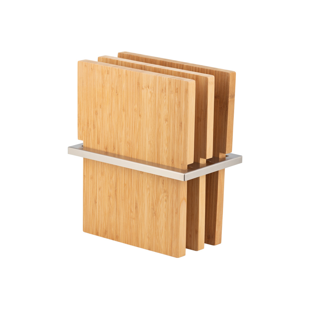[12425] 3 Piece Chopping Board Set - Entertainer Series - Stainless Steel