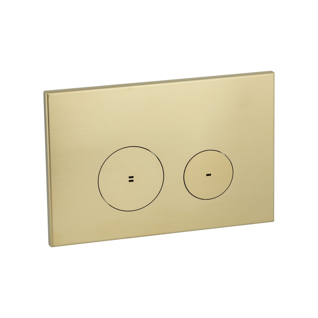[12430] Zaaha Toilet Button Round - Brushed Brass