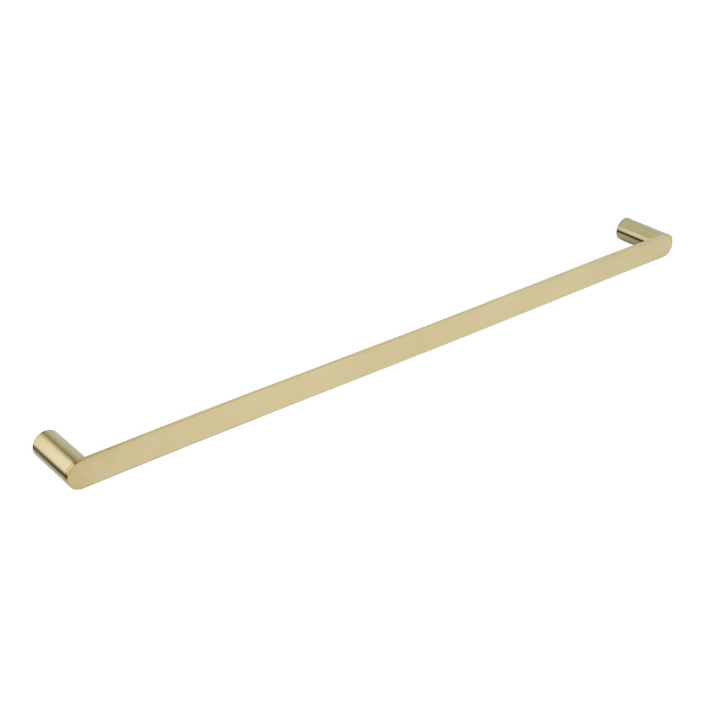 [12434] Milani Single Towel Rail 800mm - Brushed Brass