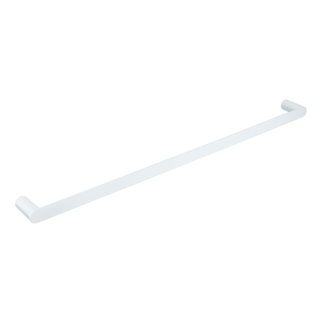 Milani Single Towel Rail 800mm - White