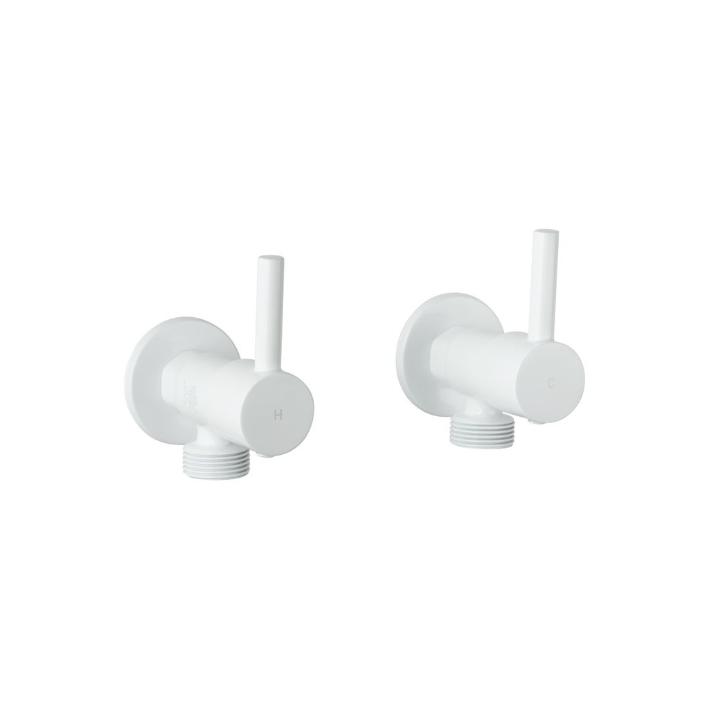 [12447LF] Elysian Washing Machine Stops - White