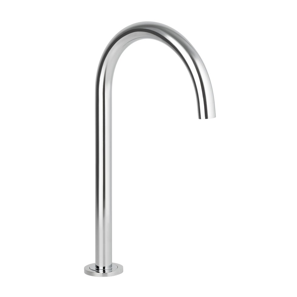 Gooseneck Bench Mounted Spout - Chrome