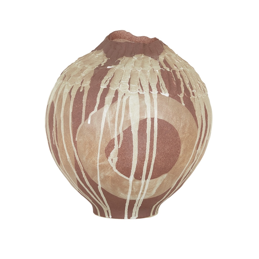 [FORME-DIMPLE-VASE-COFFEE-DRIP-DEC-FOM-DIMP-X] Forme Dimple Vase - Coffee Drip