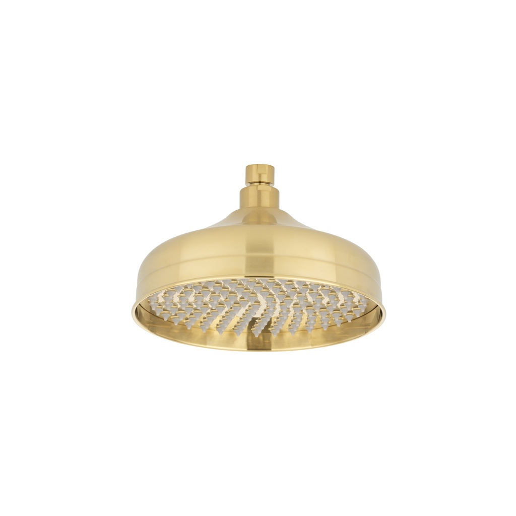 [12657] Kingsley Shower Head Round - Brushed Brass