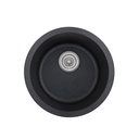Vera Round Sink 420mm - Black Granite