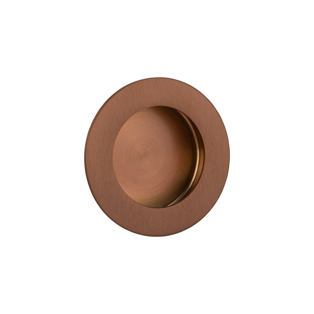 [12997] Atley Round Flush Pull - Brushed Copper