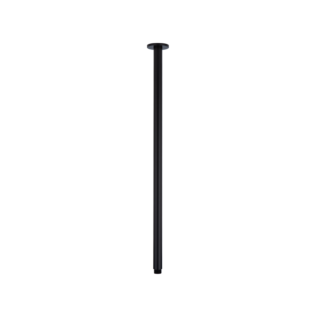 [13038] Shower Dropper Extended Round 600mm - Matte Black