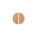 Hegman Half Moon Pull 90mm (Pair) - Ash