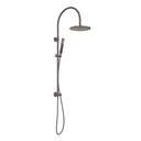 Elysian Gooseneck Shower Rail Set - Brushed Gunmetal
