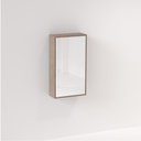 Myra 1 Door Mirror Cabinet 450mm - Pure Oak