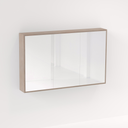 Myra 3-Door Mirror Cabinet 1278mm - Pure Oak