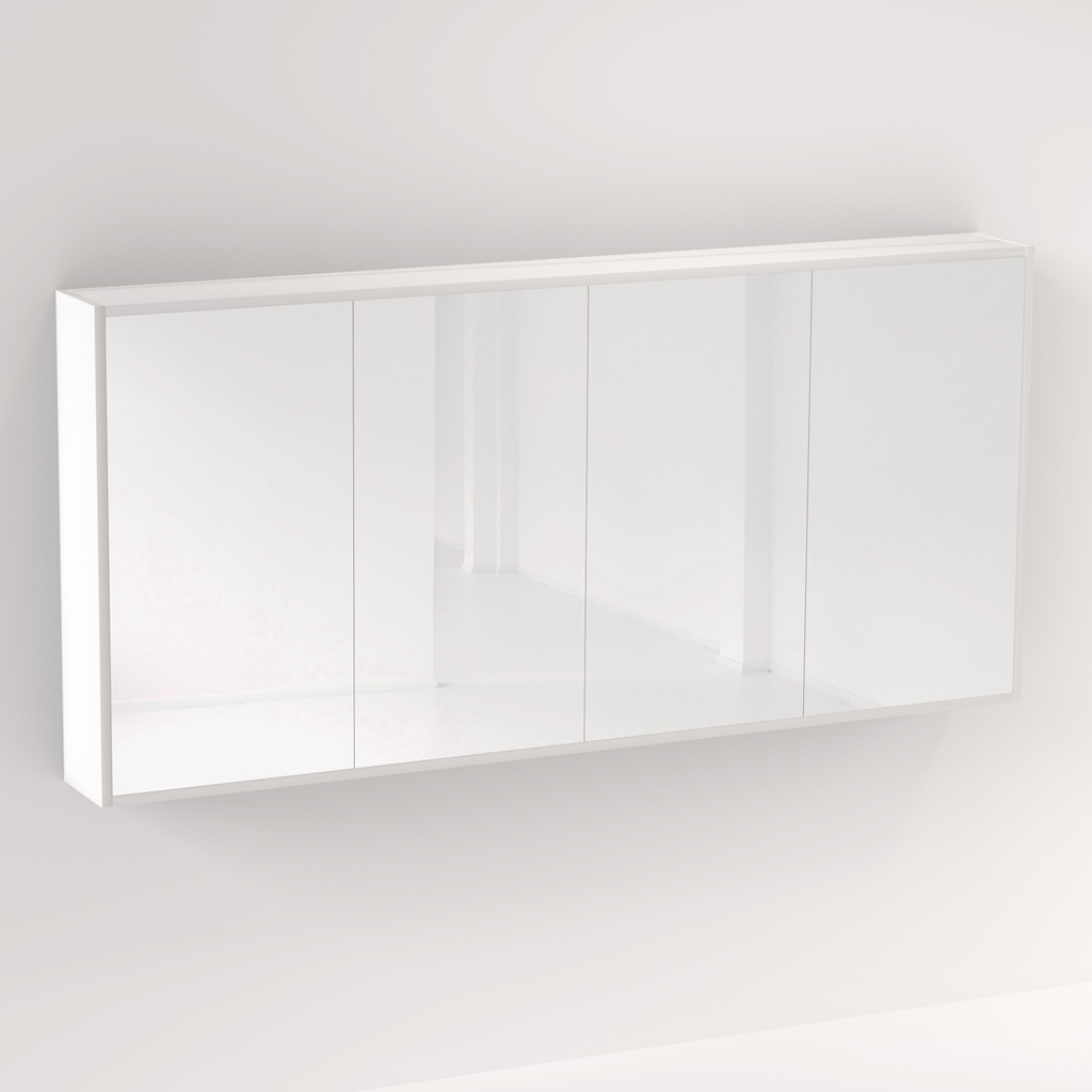 [13263] Myra 4 Door Mirror Cabinet 1692mm - Matte White