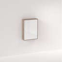 Myra 1-Door Mirror Cabinet 600mm - Pure Oak