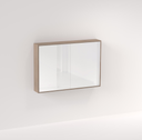 Myra 2-Door Mirror Cabinet 1164mm - Pure Oak