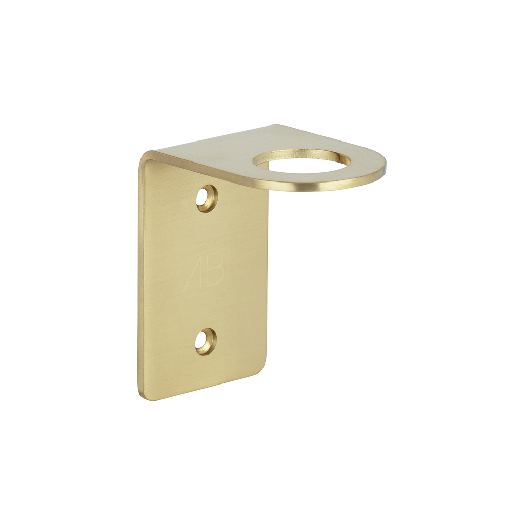 [13522] Lira Soap Bottle Holder - Brushed Brass