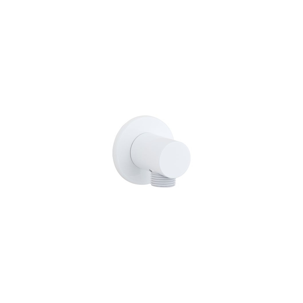 [13540] Round Shower BP - White